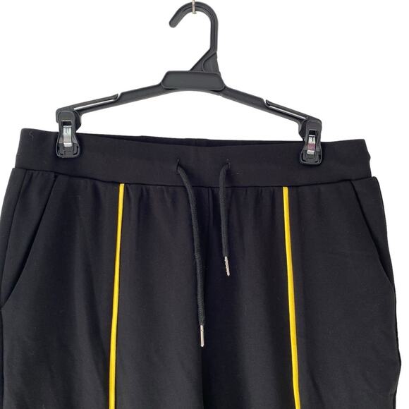 Banni Peru Black Yellow Stripe Joggers Sweatpants size medium - Picture 2 of 7